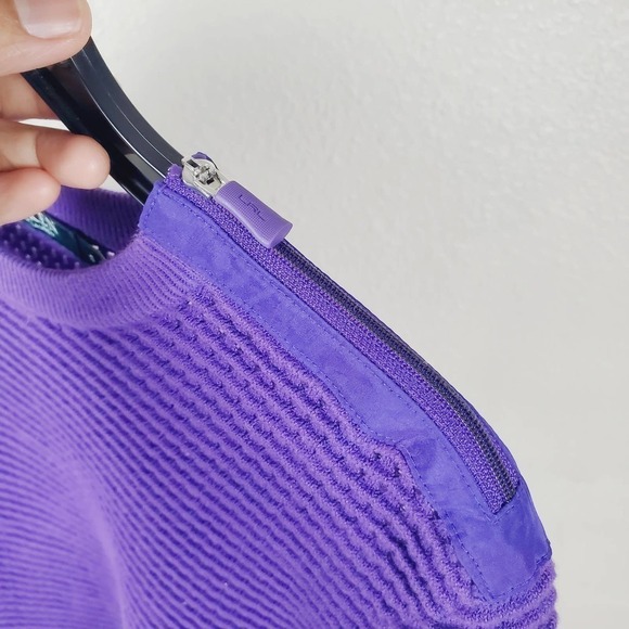 Lauren Ralph Lauren Purple Open Knit Casual Pullover Sweater Size Small - Picture 3 of 9